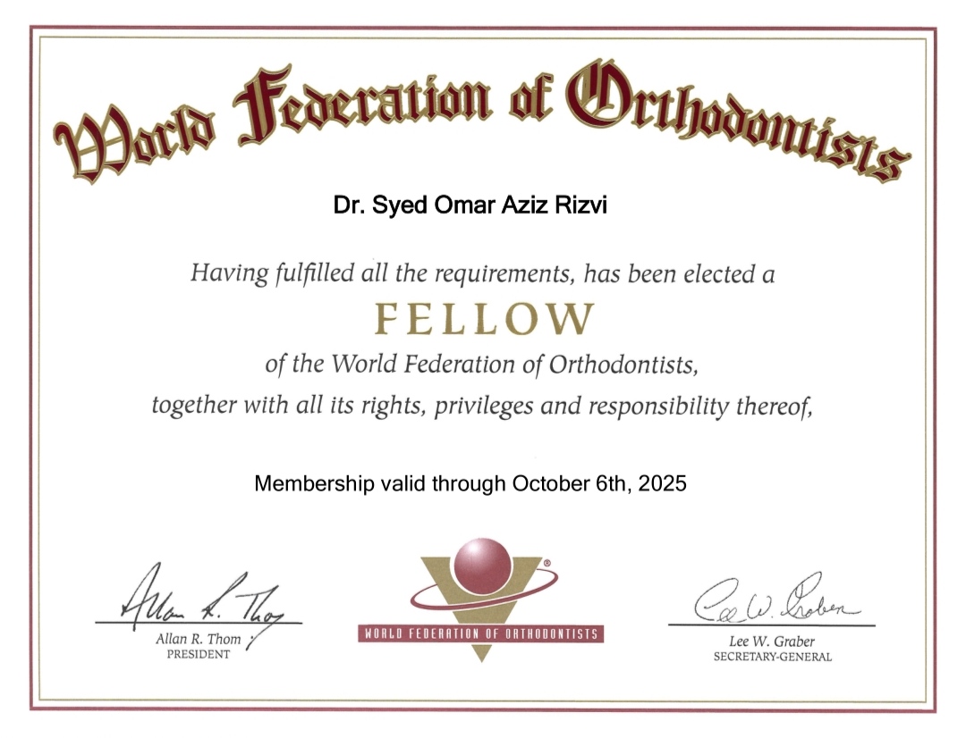 WFO Fellowship Certificate