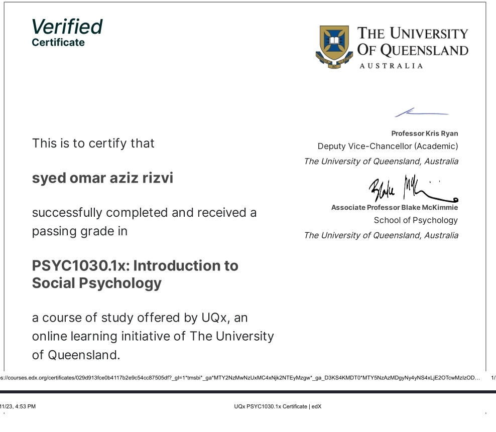 Introduction to Social Psychology