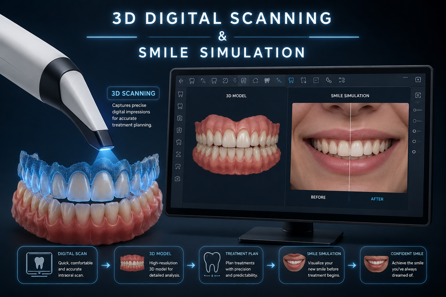3D Digital Scanning & Smile Simulation
