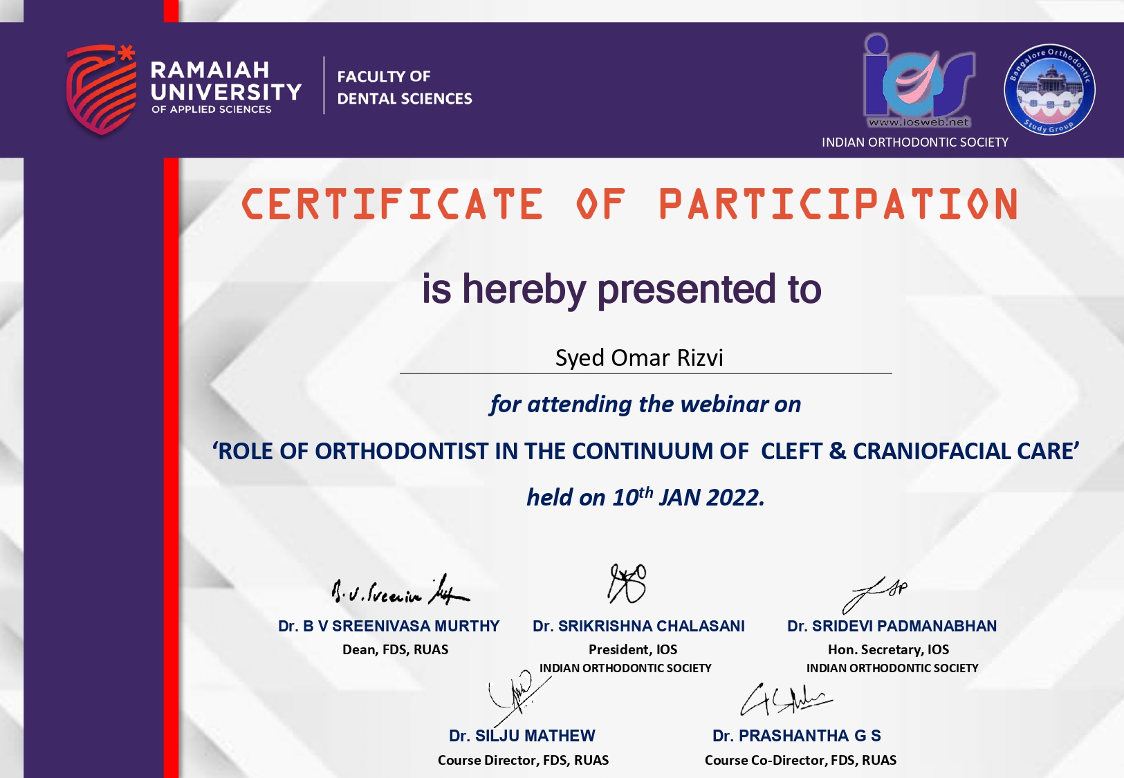 Role of Orthodontist in Cleft & Craniofacial Care